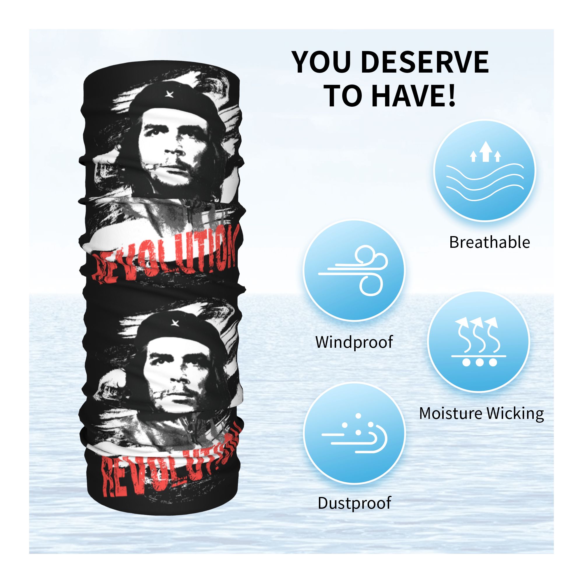 Aangepaste Che Guevara Revolut - Neck Gaiter Fleece recensie en prijs