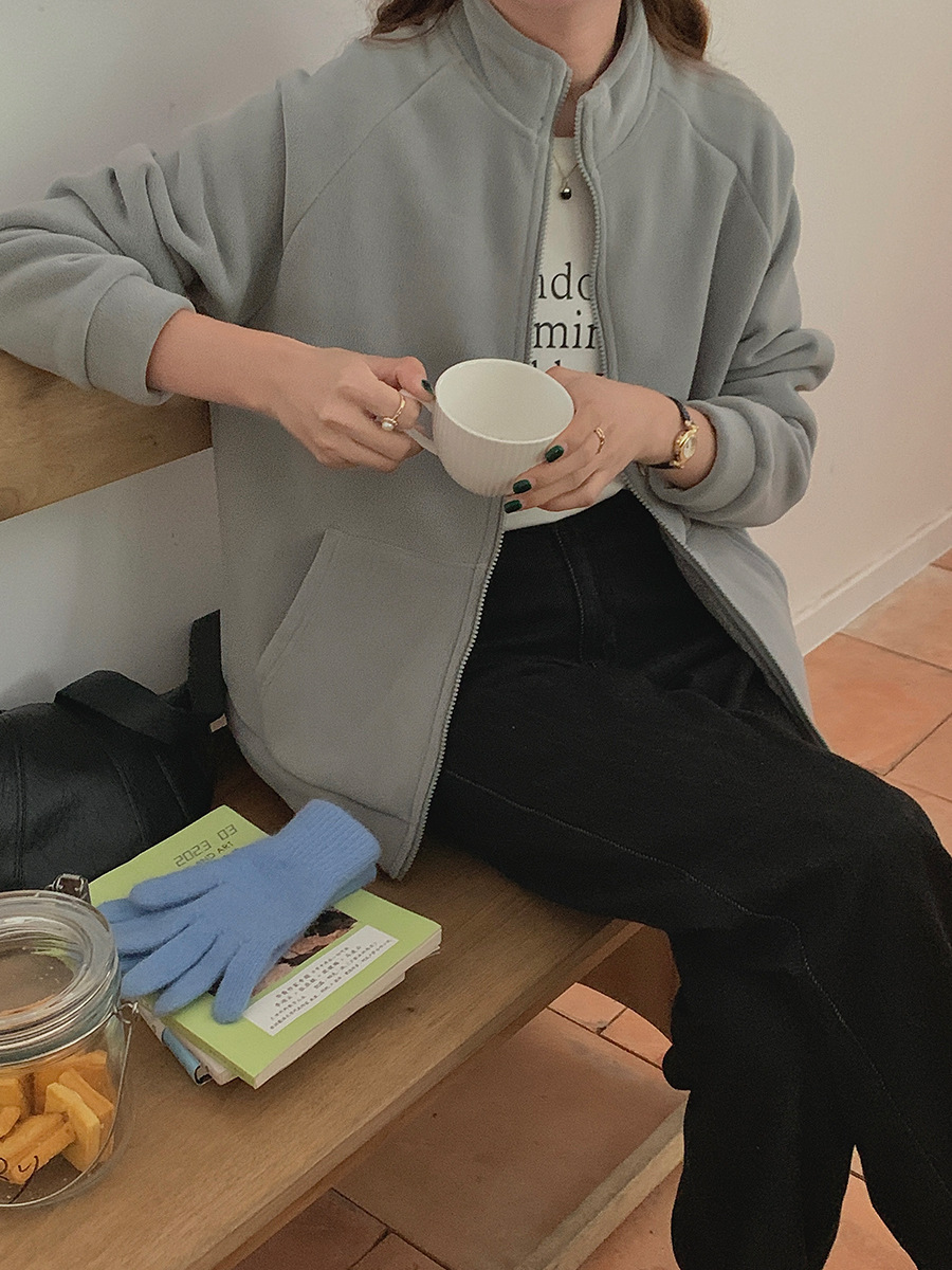 Fleece Sweatshirt Geen Hoed Da - Sherpa Hoodie Fleece recensie en prijs